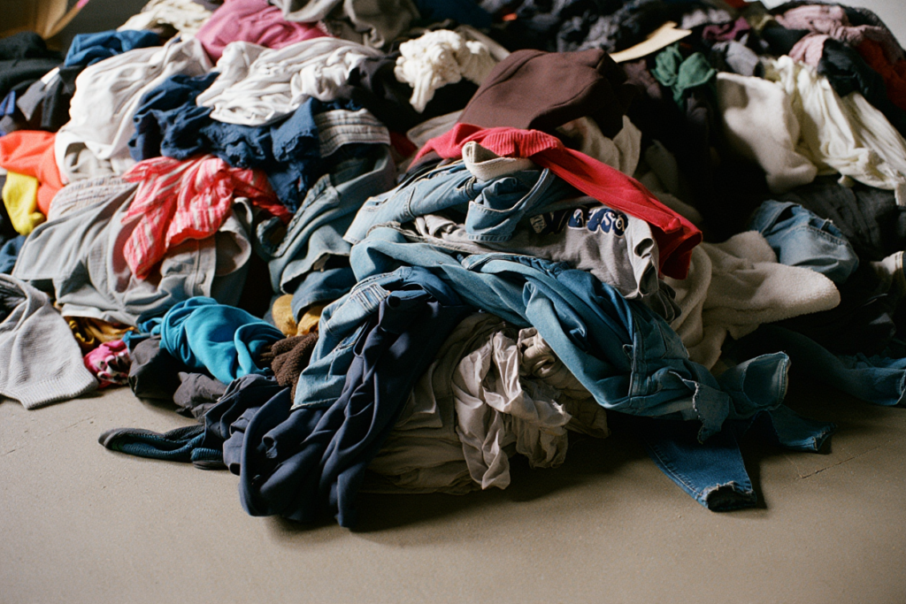 pile de vêtements
