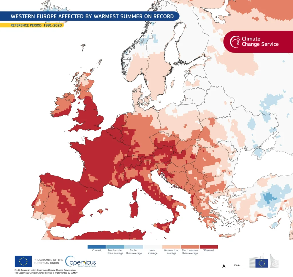 Été 2026 : l’Europe de l’Ouest bat le record de chaleur de 2003